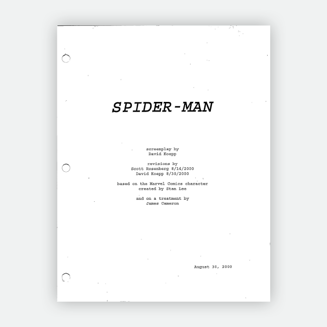 spiderman 2 script