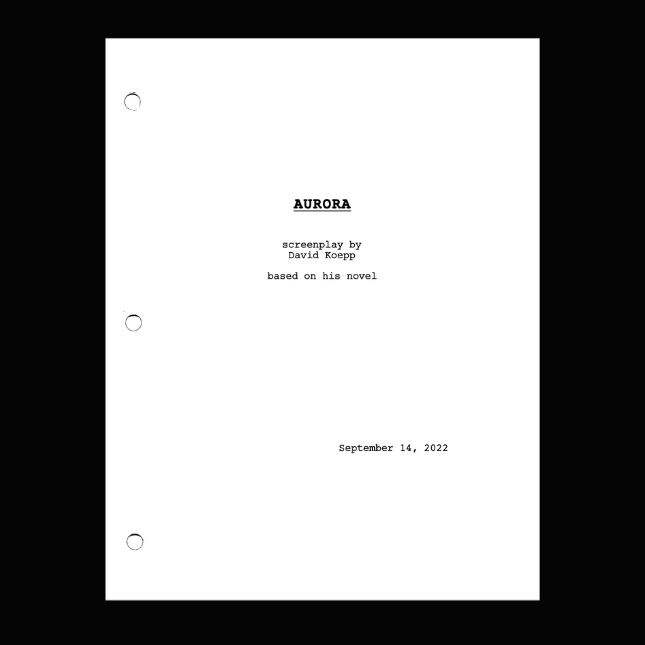 cover art for Aurora (unproduced)