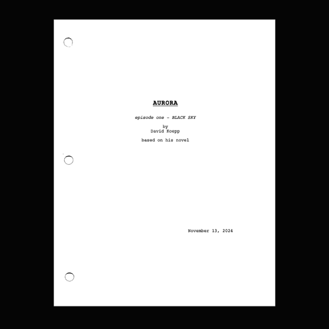 cover art for Aurora Pilot (unproduced)